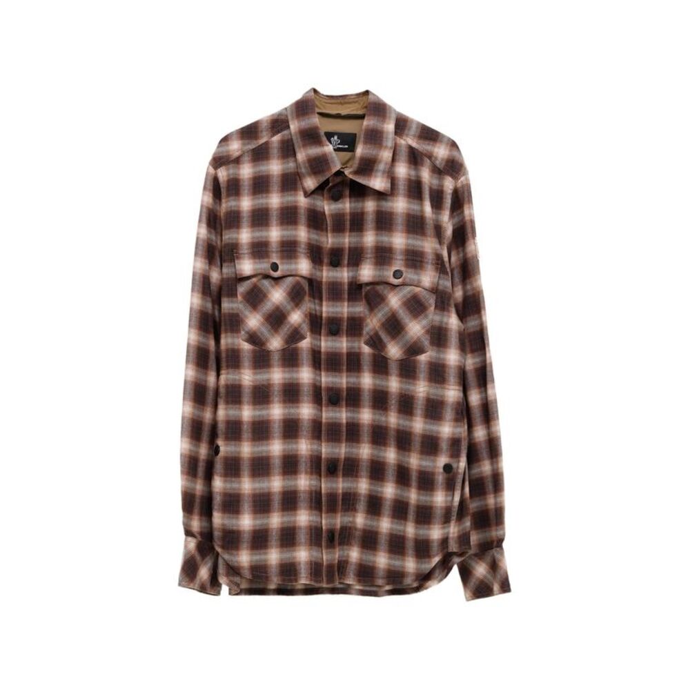 Moncler Grenoble Brown Shirts Men
